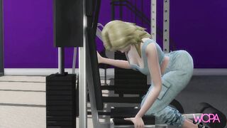 Married cheating on her husband with personal trainer at the gym