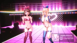 mmd r18 Kizuna AI & Mirai Akari sex dance sex robot 3d hentai