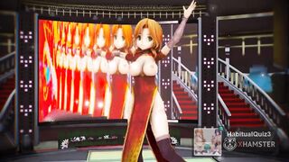 mmd r18 Riho Poker Face casino 3d hentai