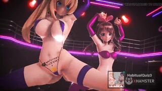 mmd r18 Kizuna Ai & Mirai Akari Sexi Mi 3d hentai nsfw