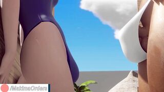 Ashe and Pharah at the Beach | MakimaOrders