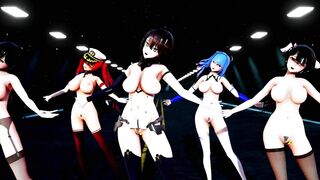 Mmd Azur Lane Sexy MILF Hot and Sexy 3d Hentai they will make you Surrender after Sex