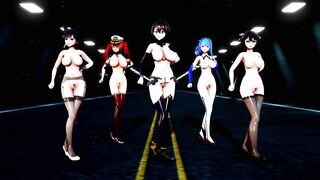 Mmd Azur Lane Sexy MILF Hot and Sexy 3d Hentai they will make you Surrender after Sex