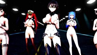 Mmd Azur Lane Sexy MILF Hot and Sexy 3d Hentai they will make you Surrender after Sex