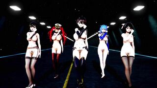 Mmd Azur Lane Sexy MILF Hot and Sexy 3d Hentai they will make you Surrender after Sex