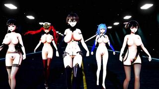 Mmd Azur Lane Sexy MILF Hot and Sexy 3d Hentai they will make you Surrender after Sex