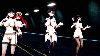 Mmd Azur Lane Sexy MILF Hot and Sexy 3d Hentai they will make you Surrender after Sex