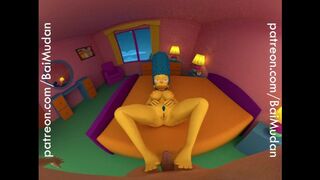 The Simpsons - Marge Simpson Footjob POV