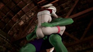 Hulk Rough Fucks Harley Quinn