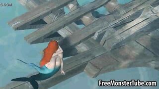 3D Little Mermaid babe Ariel gets fucked hard3-high 2