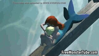 3D Little Mermaid babe Ariel gets fucked hard3-high 2