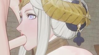 Edelgard from Fire Emblem three Houses Sucks Dick 3d Hentai, Uncensored