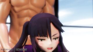 Genshin Impact - Mona's Xmas Gift [UNCENSORED HENTAI 4K R-18 MMD]