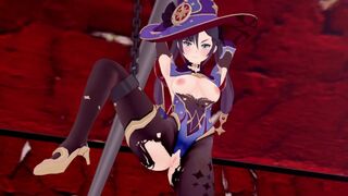 [VR 360 4K] Mona Genshin Hanging up the Leg