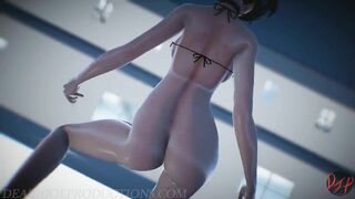 MMD R18 Nude Sexy Mitsu - Lean on - 1091