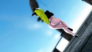 Mmd Bowsette used Big Bad Dragon Dildo in her Ass to Satisfy her Fans