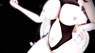 Mmd Azulene Graf she make you Cum twice Anal Fuck