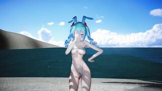 Miku - T-Ara - Bunny Style - Beach Stage 1287