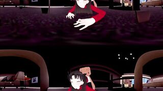 [VR 360 4K] Rin Tosaka Fate/stay Night Showing off the Pussy