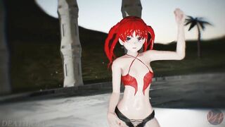 MMD R18+ Kuroko B B F Beach Stage 1160