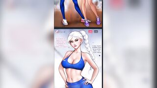 Adult Elsa Frozen Big Ass Workout Parody Comics, Cartoon Porn