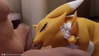 Sexy big ass Renamon pleasing you POV