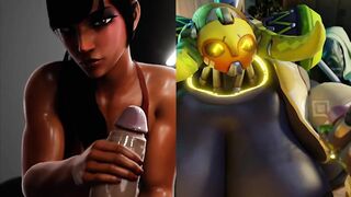 JOI Split Screen Compilation #1 - Overwatch