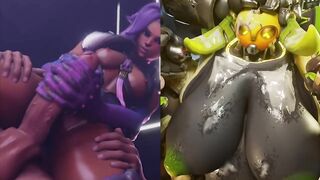 JOI Split Screen Compilation #1 - Overwatch