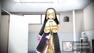 mmd r18 StepSister Charlotte the nun fuck sex 3d hentai