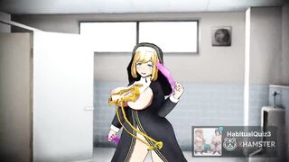 mmd r18 StepSister Charlotte the nun fuck sex 3d hentai