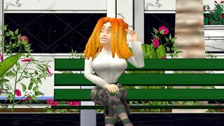 After saving the girl, he satisfied her with a carrot | 3d porn game