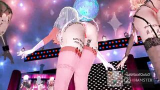 mmd R18 Hypnosis Complete Youmu Sanae de GhostDance Kai Remake whole body graffiti 3d hentai