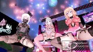 mmd R18 Hypnosis Complete Youmu Sanae de GhostDance Kai Remake whole body graffiti 3d hentai