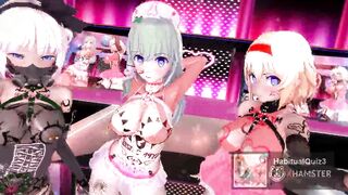 mmd R18 Hypnosis Complete Youmu Sanae de GhostDance Kai Remake whole body graffiti 3d hentai