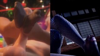 Split Screen Compilation #3 - FOOTJOB