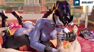 Widowmaker Hard Fucked Huge Dick Until Cum