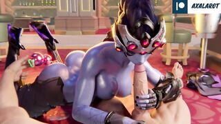 Widowmaker Hard Fucked Huge Dick Until Cum