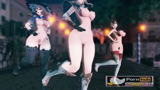 mmd Red Flavor Amber Lisa Jean sexy bitch 3d hentai