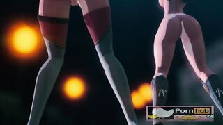 mmd Red Flavor Amber Lisa Jean sexy bitch 3d hentai