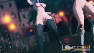 mmd Red Flavor Amber Lisa Jean sexy bitch 3d hentai