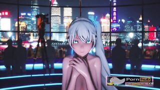 MMD r18 RWBY BassCreator Weiss Schnee sexy erotic Workout 3d hentai