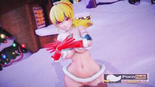 mmd r18 Breakthrough Ruby Yang Weiss Bikini Santa Outfit 3d hentai sexy lewd babe