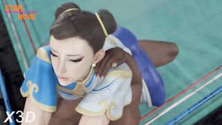 Street Fighter Chun-Li Fucks Hard In The Ring Hentai 3D