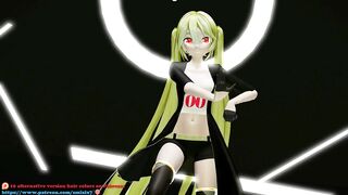 HENTAI MIKU MIKU DANCE YYB NEBULA MIKU CYNICAL NIGHT PLAN GREEN HAIR SMIXIX COLOR EDIT