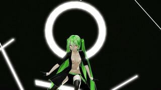 HENTAI MIKU MIKU DANCE YYB NEBULA MIKU CYNICAL NIGHT PLAN GREEN HAIR SMIXIX COLOR EDIT