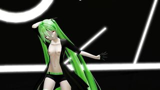 HENTAI MIKU MIKU DANCE YYB NEBULA MIKU CYNICAL NIGHT PLAN GREEN HAIR SMIXIX COLOR EDIT