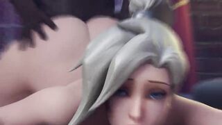 Mercy Hard Fuck with Huge Cock Until Cum