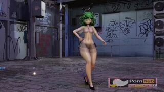 mmd r18 Bunny Style Tatsumaki sexy bitch princess cum swallow for the king goblin 3d hentai