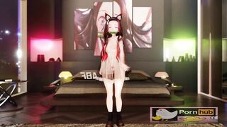 mmd r18 Sting Nezuko princess and the king 3d hentai