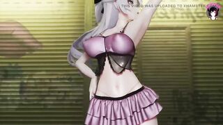 Sexy Dance + Cowgirl Sex (3D HENTAI)